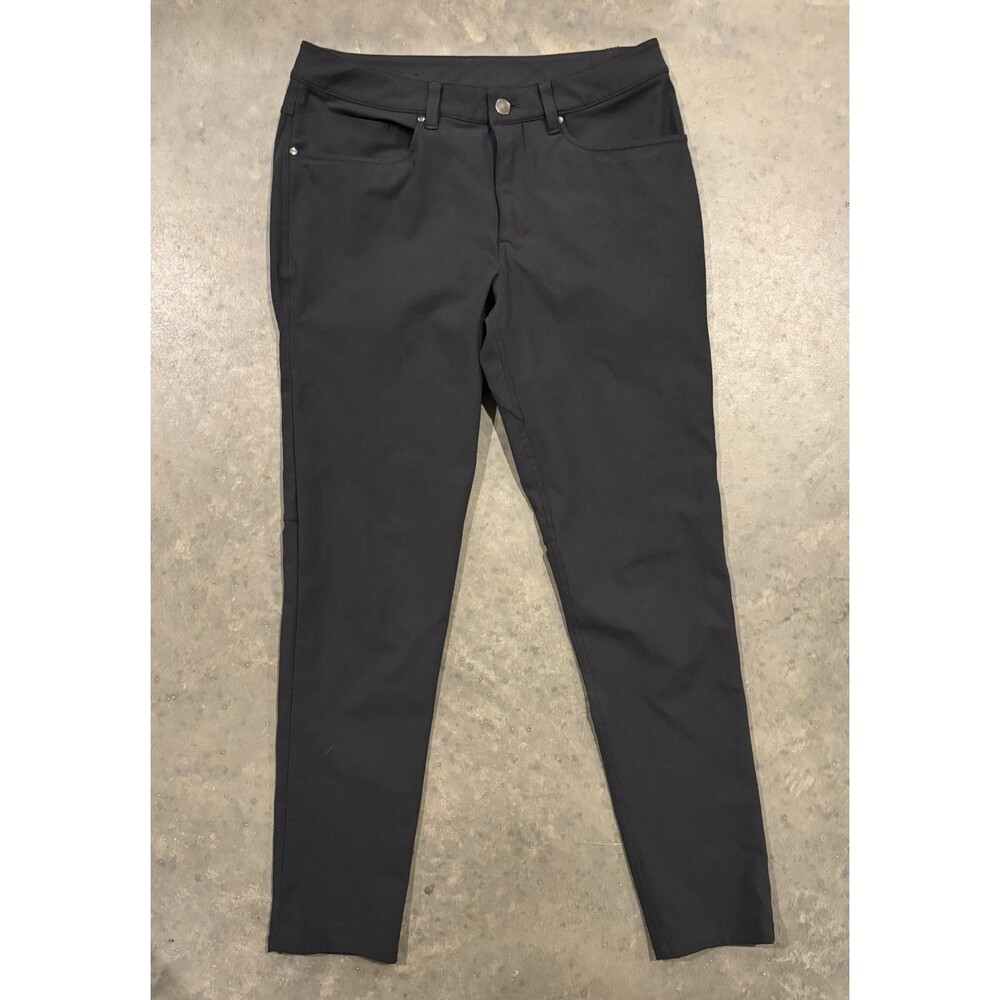 Lululemon ABC Pants Mens Sz 30 Slim Fit Warpstreme Obsidian Gray 5 Pocket